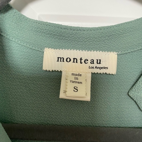 monteau green dress - Picture 3 of 4